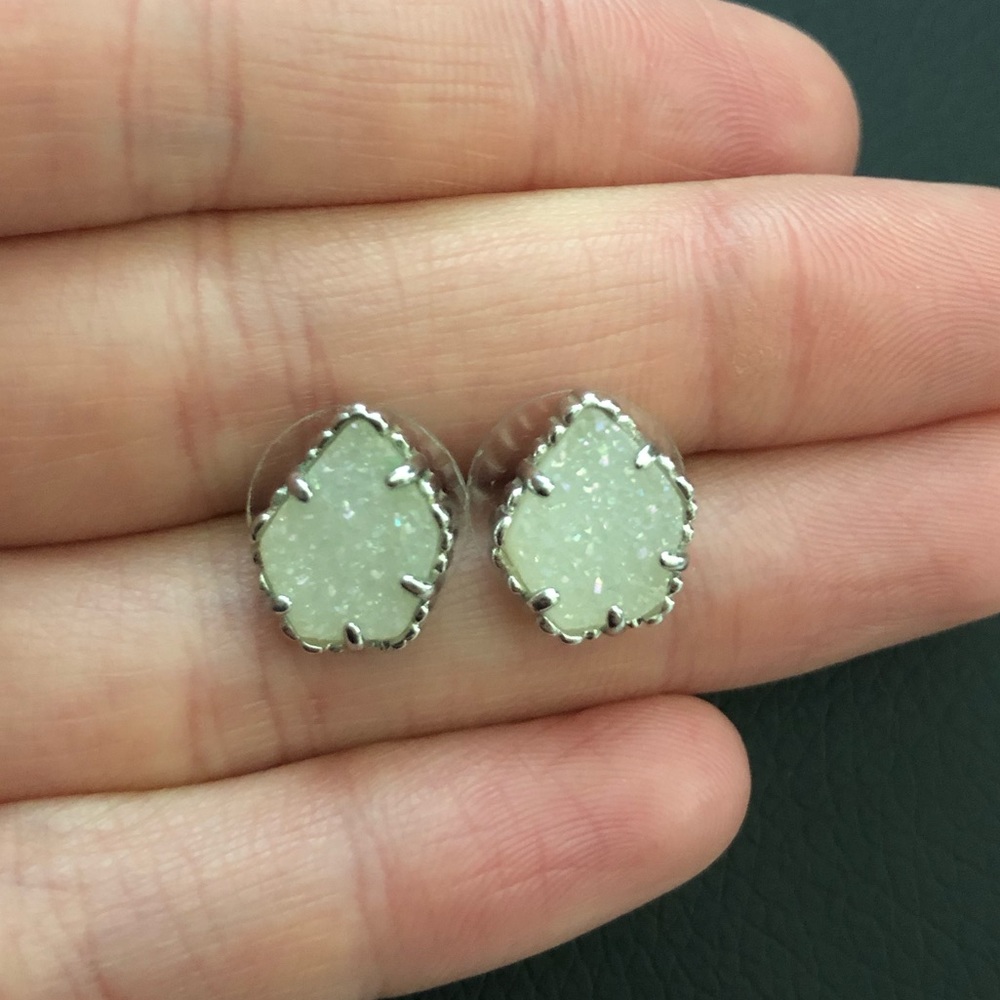 Kendra Scott white Jem studs